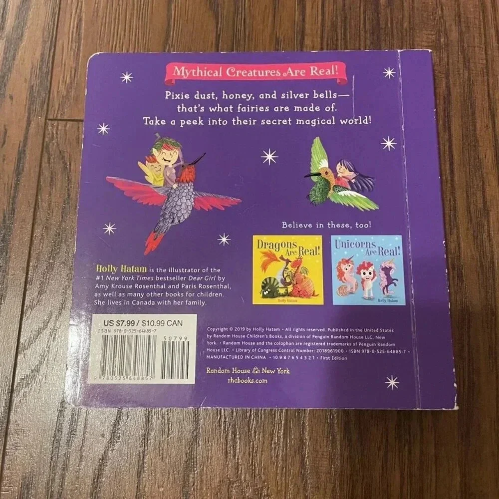 Fairies Are Real Board Book, Toddler Girl Baby Girl